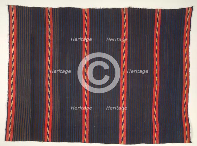Wearing Blanket with Moki (Moqui) Stripes, 1865-1875. Creator: Unknown.