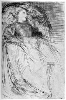 Weary 1863 (1904).Artist: James Abbott McNeill Whistler