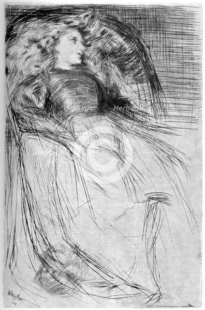 'Weary', 1863 (1904).Artist: James Abbott McNeill Whistler