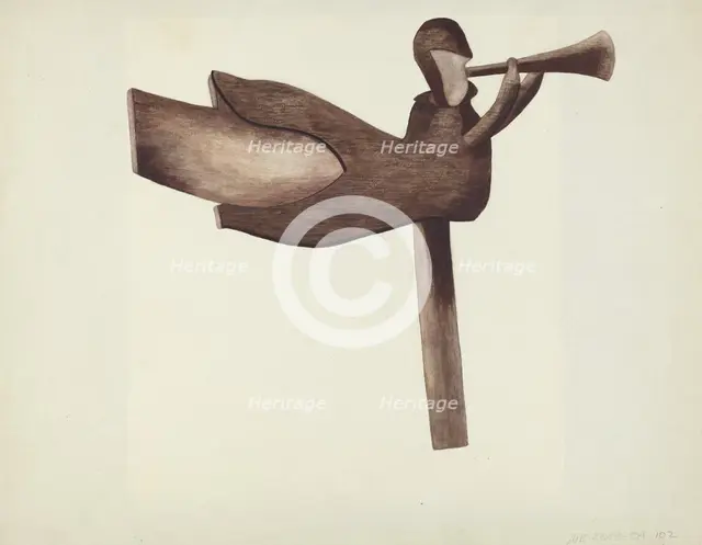 Weather Vane, 1935/1942. Creator: Mildred E Bent.