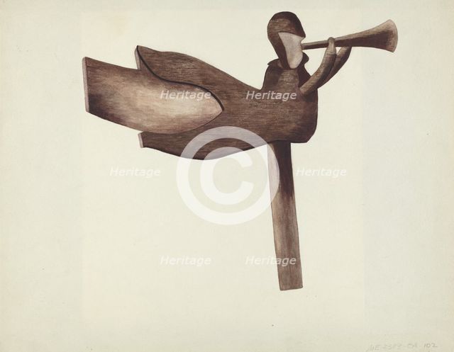 Weather Vane, 1935/1942. Creator: Mildred E Bent.