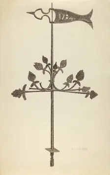 Weather Vane, 1935/1942. Creator: E J Gilsleider