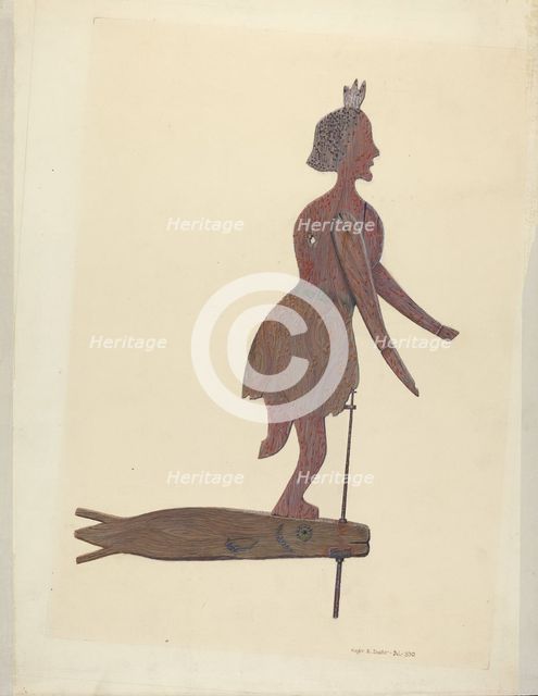 Weather Vane, c. 1940. Creator: Roger Deats.