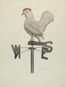 Weather Vane, c. 1941. Creator: Elmer K Kottcamp
