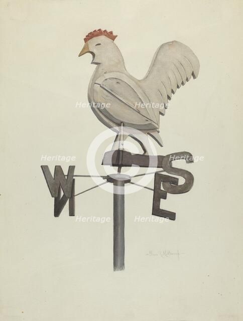 Weather Vane, c. 1941. Creator: Elmer K Kottcamp.