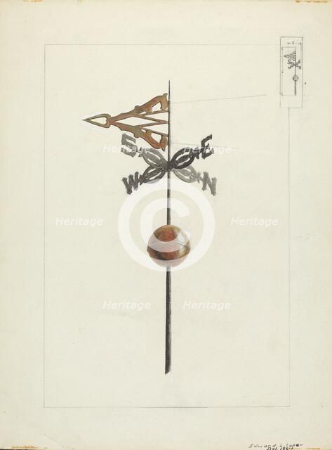 Weather Vane, c. 1936. Creator: Edward L Loper.