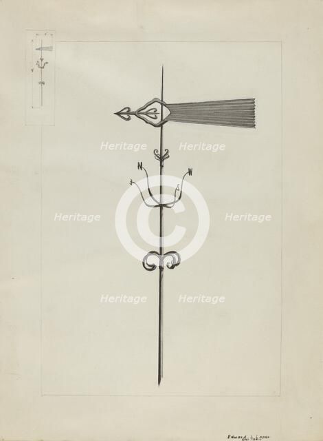Weather Vane, c. 1936. Creator: Edward L Loper.