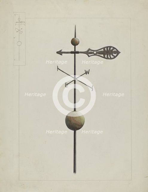 Weather Vane, c. 1936. Creator: Edward L Loper.