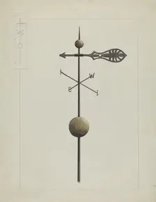 Weather Vane, c. 1936. Creator: Edward L Loper