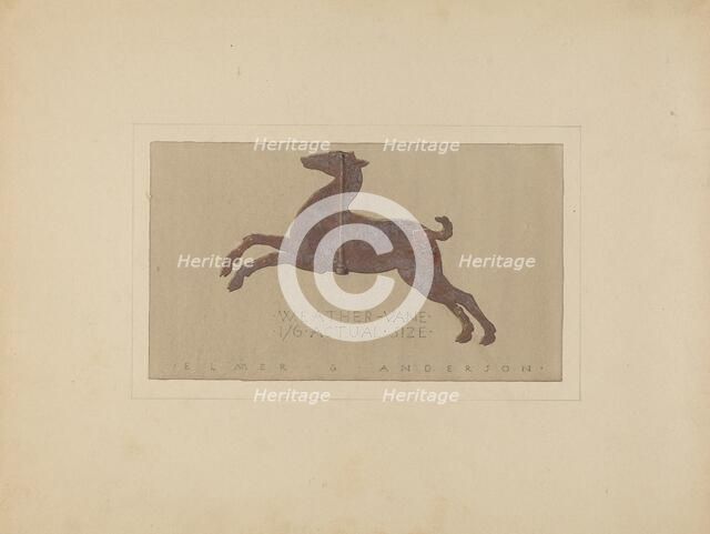 Weather Vane, c. 1936. Creator: Elmer G Anderson.