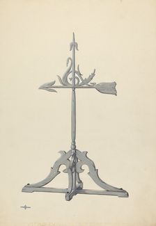 Weather Vane, c. 1936. Creator: Elmer Weise