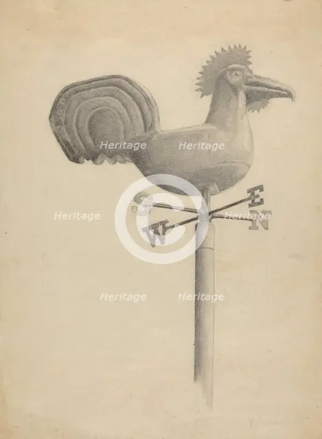 Weather Vane, c. 1936. Creator: Helen Hobart.
