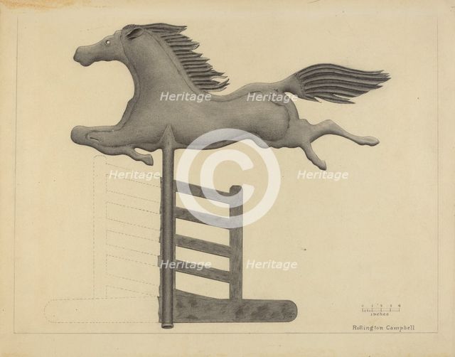 Weather Vane, c. 1936. Creator: Rollington Campbell.