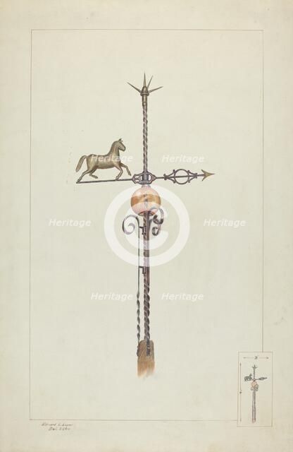 Weather Vane, c. 1937. Creator: Edward L Loper.