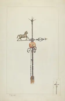 Weather Vane, c. 1937. Creator: Edward L Loper