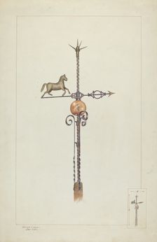 Weather Vane, c. 1937. Creator: Edward L Loper