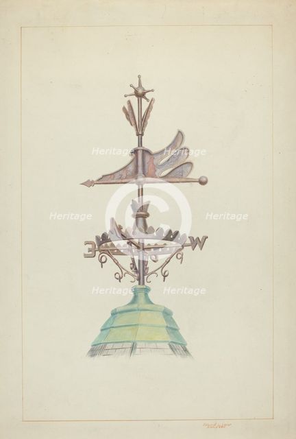 Weather Vane, c. 1937. Creator: Edward L Loper.
