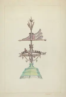 Weather Vane, c. 1937. Creator: Edward L Loper