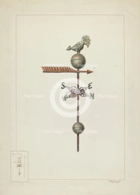 Weather Vane, c. 1937. Creator: Edward L Loper.