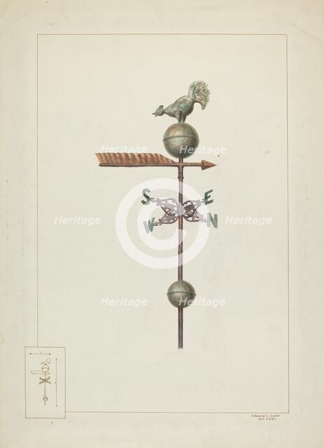 Weather Vane, c. 1937. Creator: Edward L Loper.