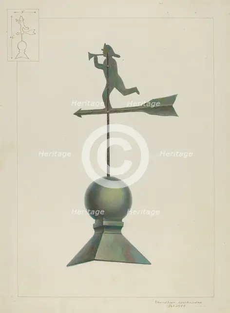 Weather Vane, c. 1937. Creator: Edward L Loper.