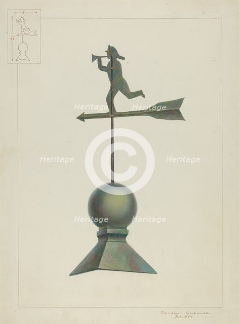 Weather Vane, c. 1937. Creator: Edward L Loper.