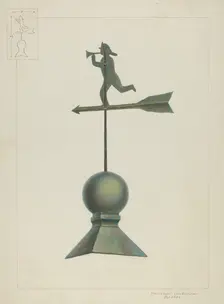 Weather Vane, c. 1937. Creator: Edward L Loper