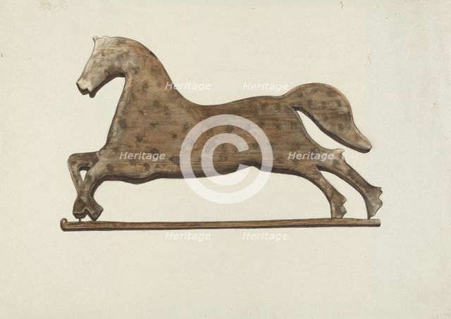 Weather Vane, c. 1937. Creator: Helen D Bashian.