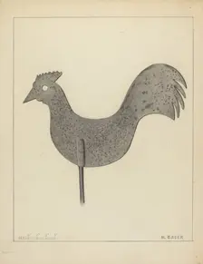 Weather Vane, c. 1937. Creator: Herman Bader