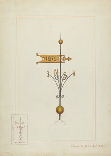 Weather Vane, c. 1937. Creator: Vincent P Rosel