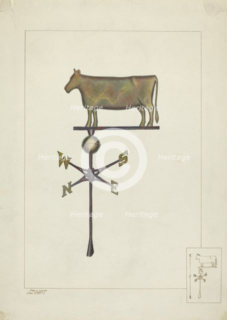 Weather Vane, c. 1938. Creator: Edward L Loper.