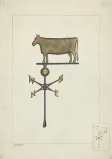 Weather Vane, c. 1938. Creator: Edward L Loper