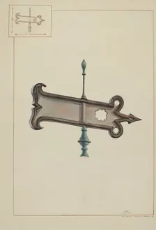 Weather Vane, c. 1938. Creator: Ernest A Towers Jr