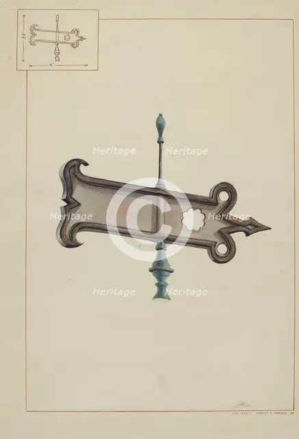 Weather Vane, c. 1938. Creator: Ernest A Towers Jr.