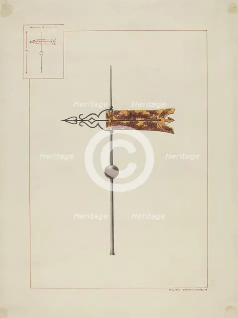 Weather Vane, c. 1938. Creator: Ernest A Towers Jr.