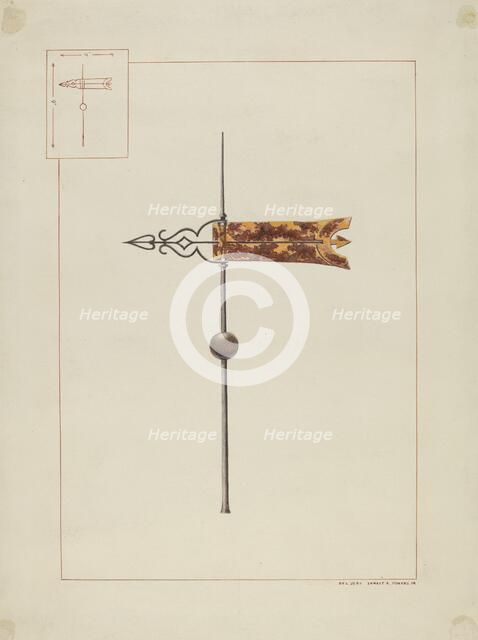 Weather Vane, c. 1938. Creator: Ernest A Towers Jr.