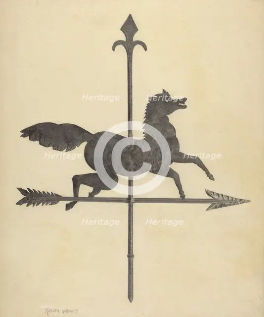 Weather Vane, c. 1938. Creator: Helen Hobart.