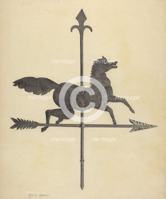 Weather Vane, c. 1938. Creator: Helen Hobart.