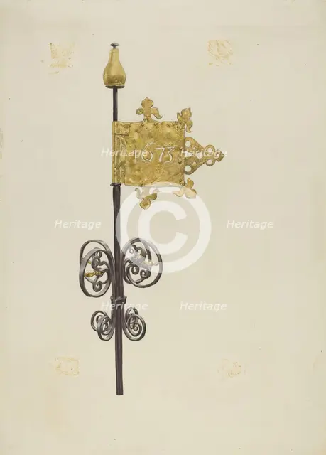 Weather Vane, c. 1938. Creator: Lucille Chabot.