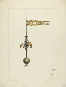 Weather Vane, c. 1938. Creator: Ralph Morton