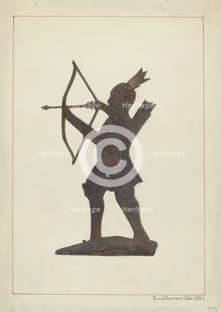 Weather Vane, c. 1938. Creator: Samuel Fineman.