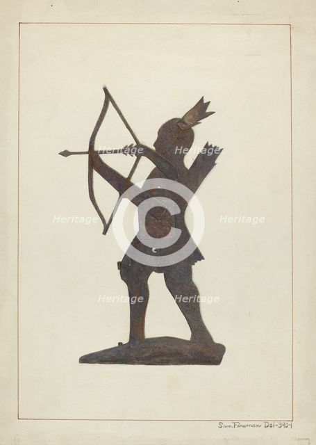 Weather Vane, c. 1938. Creator: Samuel Fineman.