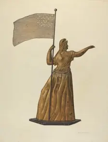 Weather Vane, c. 1939. Creator: Selma Sandler