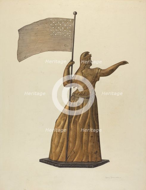 Weather Vane, c. 1939. Creator: Selma Sandler.