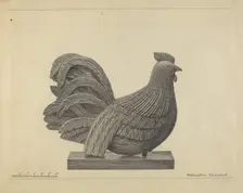Weather Vane - Cock, 1935/1942. Creator: Rollington Campbell