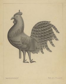 Weather Vane - Cock, 1935/1942. Creator: Rollington Campbell