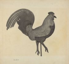 Weather Vane - Cock, c. 1938. Creator: Helen Hobart