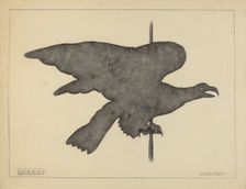 Weather Vane - Eagle, c. 1937. Creator: Milton Grubstein