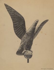 Weather Vane Finial, c. 1936. Creator: Rollington Campbell