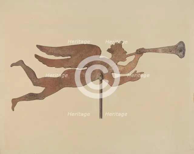 Weather Vane Finial, c. 1937. Creator: Eric Mose.